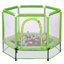 Trampoline avec filet de sécurité et balles-126757076