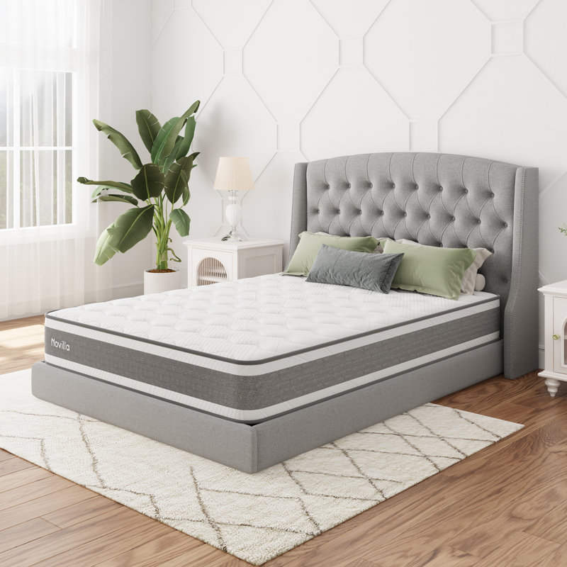 Indus 25cm Gel Momery Foam Pocket Sprung Mattress, Small Double (4')