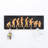 Solid Wood Wall Organizer with Key Hooks