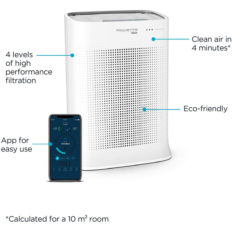 Purificateur d'air avec filtre HEPA, H 21 po x l 15,2 po x P 8,6 po