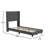 Upholstered Platform Bed with Wingback Headboard, Mattress Foundation with Slatted Supports-210624548-210624987
