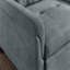 Fauteuil convertible 35 po gris foncé tissé