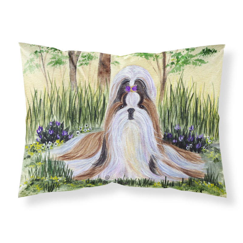 Taie d’oreiller à eau tressée shih tzu