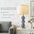 25" Glass Table Lamps Set of 2
