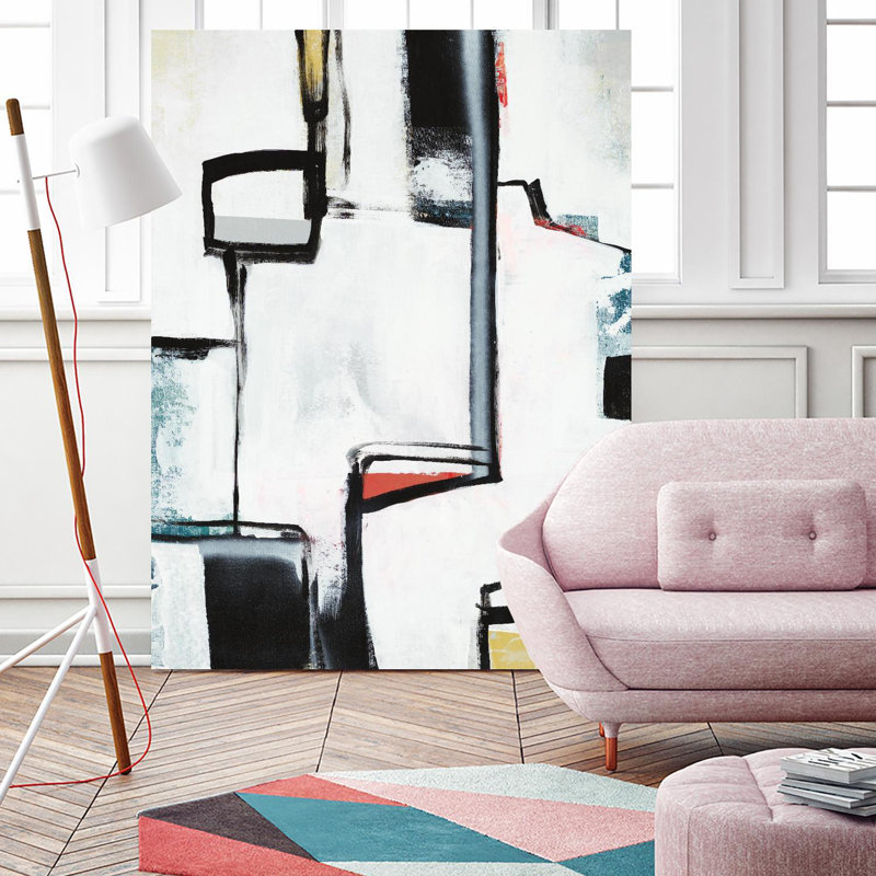 «The A Line I on Canvas» par Daleno, reproduction d'art