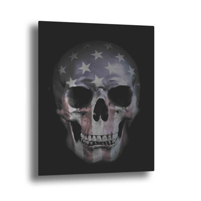 American Skull by Nicklas Gustafsson, on Brushed Aluminum