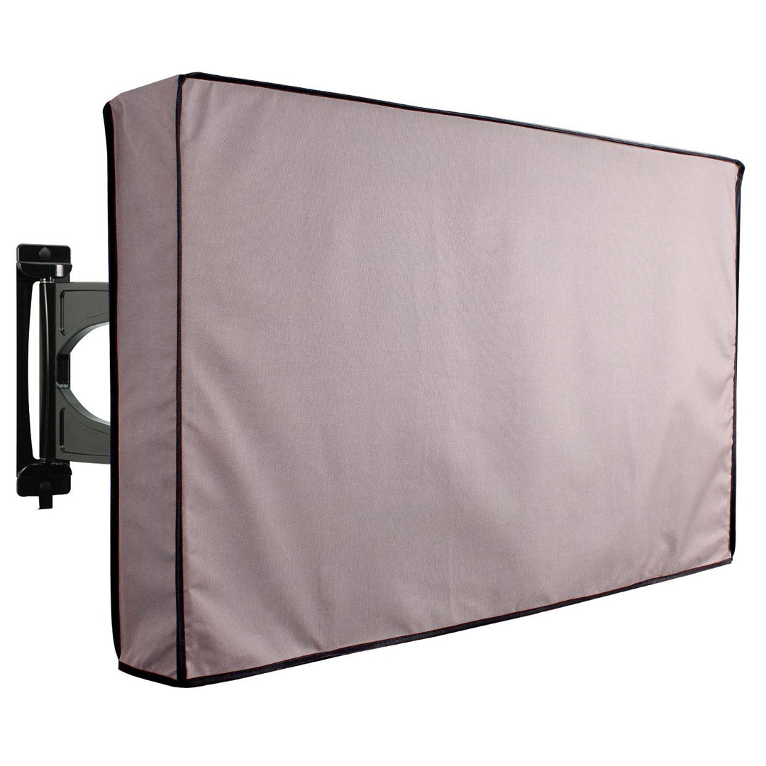 Universal Weatherproof TV Cover – All-Season Protection for Flat Panel TVs, Water-Resistant, Breathable Material with Remote Pocket Khomo Gear 
