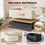 5 Fabric Drawers Chest of Drawers, Beige Narrow Freestanding Bedroom Dresser with Side Pockets, Hooks, Steel Frame & Anti-Tip Kit, 45cm Wide Vertical Storage Organizer-1810855437