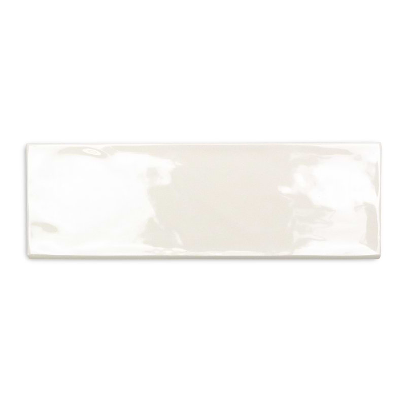 Santa Monica 4x12 Glossy Bullnose Tile Trim, Ivory