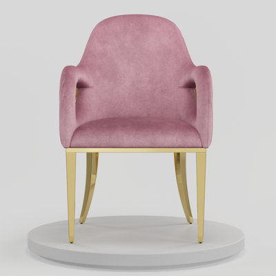 Fauteuil en velours Absar