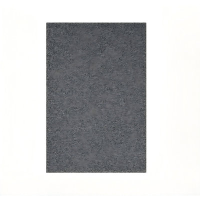 Tapis de douche antidérapant 47 po x 32 po, tapis de bain en loofah à séchage rapide, gris