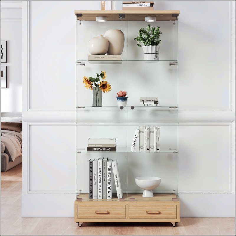 Vitrine moderne en verre, Naturel