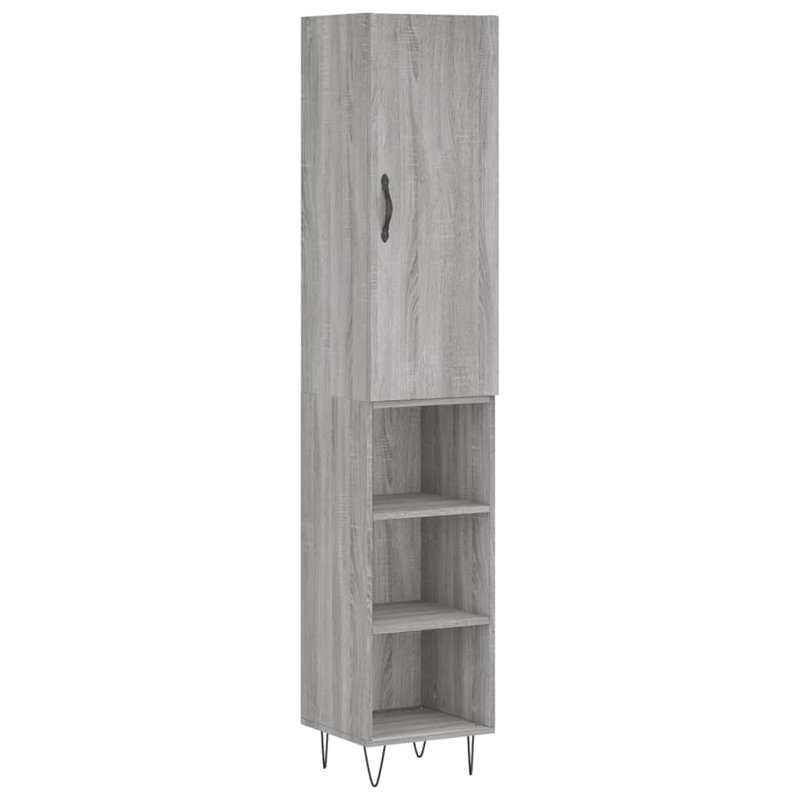 34.5cm Sideboard, Grey sonoma