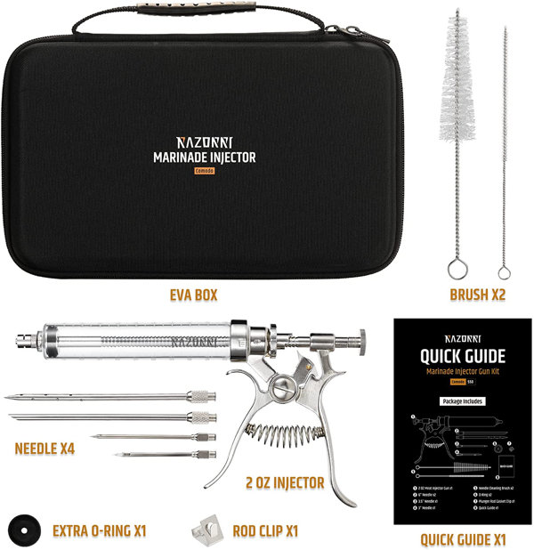 Gourmet Pistol Grip Meat Marinade Injector