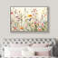 «Vibrant Wildflower», «Bright Daisy Floral Field Images, Spring French Country Living Room Artwork», impression sur toile encadrée-100095186-119461013-100095188