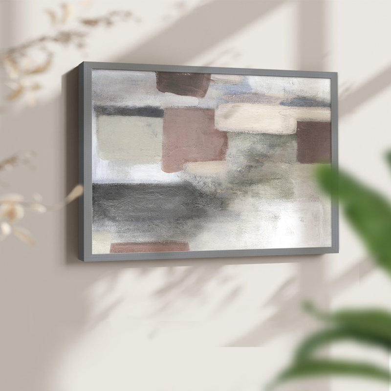 Pastel vif - reproduction encadrée - réversible, H 16 po x l 20 po, Gris