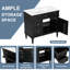 Meuble-lavabo 36 po avec lavabo, noir-1649276605