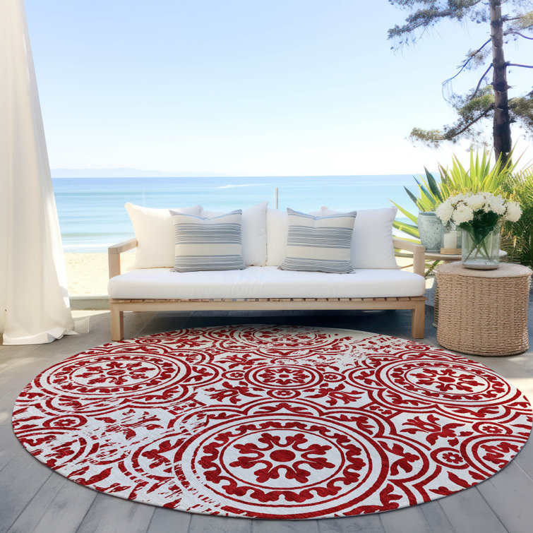 Lamanna Washable Oriental Indoor / Outdoor Rug