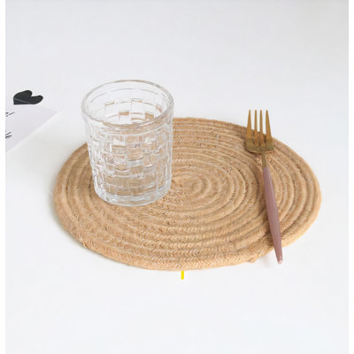 Napperon rond en jute