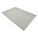 Reva Striped Hand-Knotted Wool Area Rug in Silver