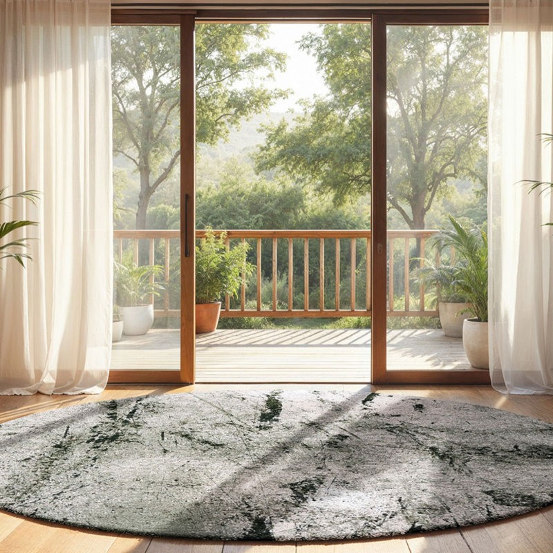 Mad Men Sol Alpine Recycled P.E.T Area Rug, Round 140 cm