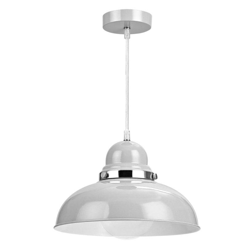 Elnora 1 - Light Grey Dome Pendant