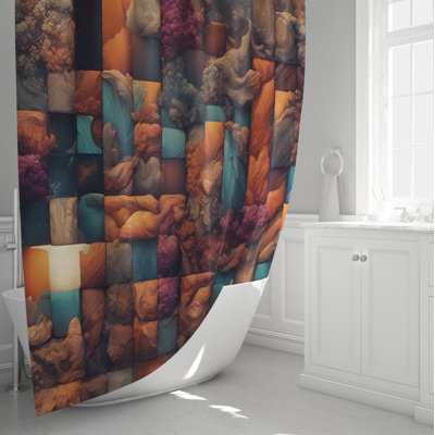 Nickie Patchwork Shower Curtain