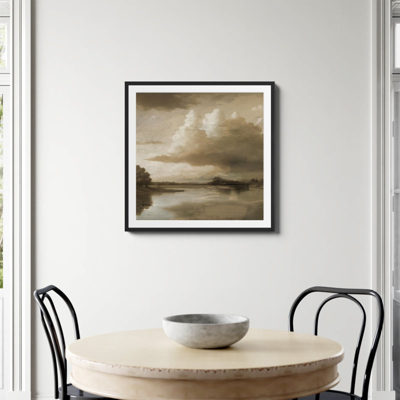 «Lake Park Print» par Dan Hobday, art, Oui, Papier avec cadre simple noir, H 30 po x l 30 po