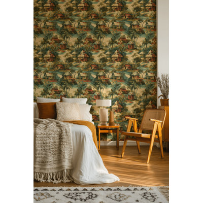 Papier peint palmier tropical