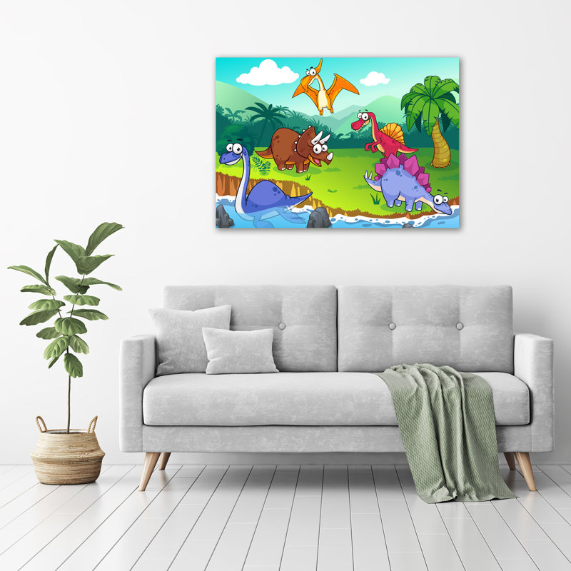 Dinosaurs - No Frame Print on Glass