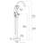 Hand Shower Accompanied Bathtub Faucet - Matte Black, Metal, Bathroom Tub Fashion