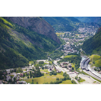 Courmayeur and Entreves village 1 Piece Wrapped Canvas Wall Art