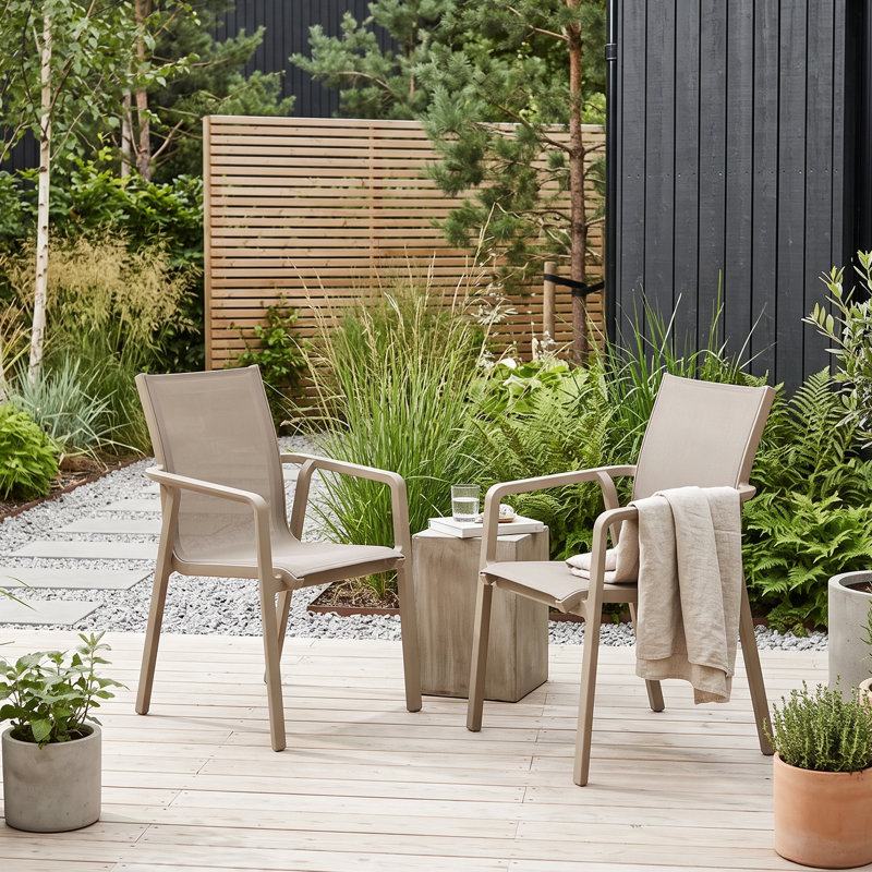 Stackable Outdoor Patio Dining Armchair