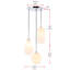 Luminaire suspendu géométrique à 3 lumières Vandyke-1373524300-1373524302