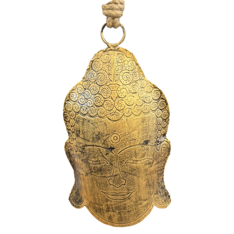 Cloche de Bouddha en or bruni