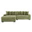 Canapé en flanelle 111,4 po