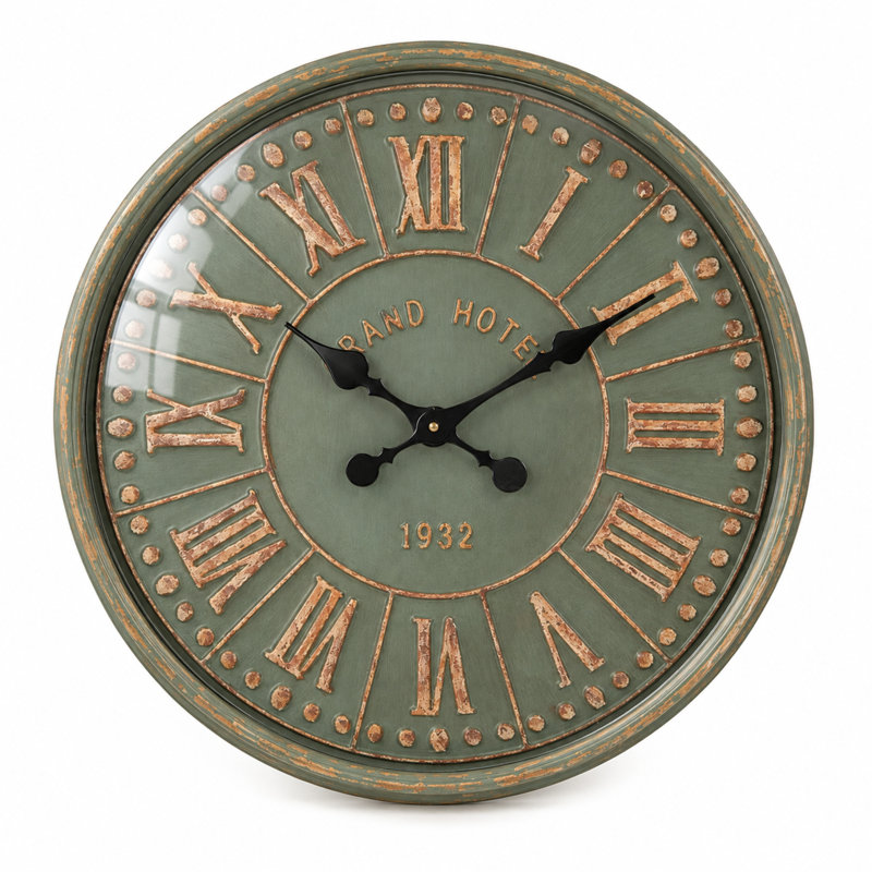 Horloge murale Verdigris