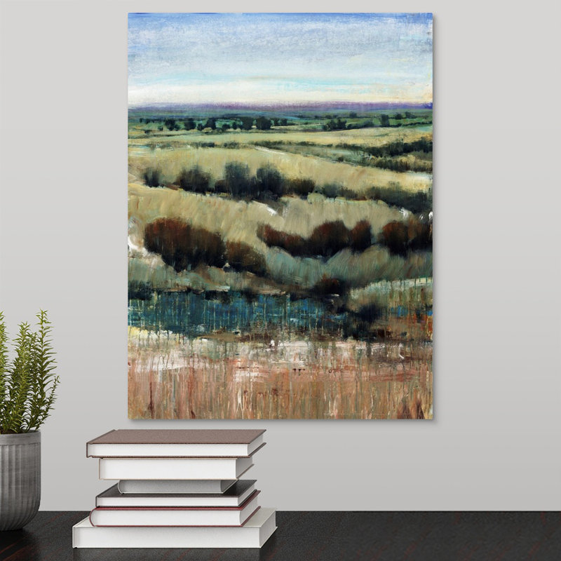 « vista visions i », peinture sur toile, Toile tendue, H 16 po x l 12 po x p 1,25 po