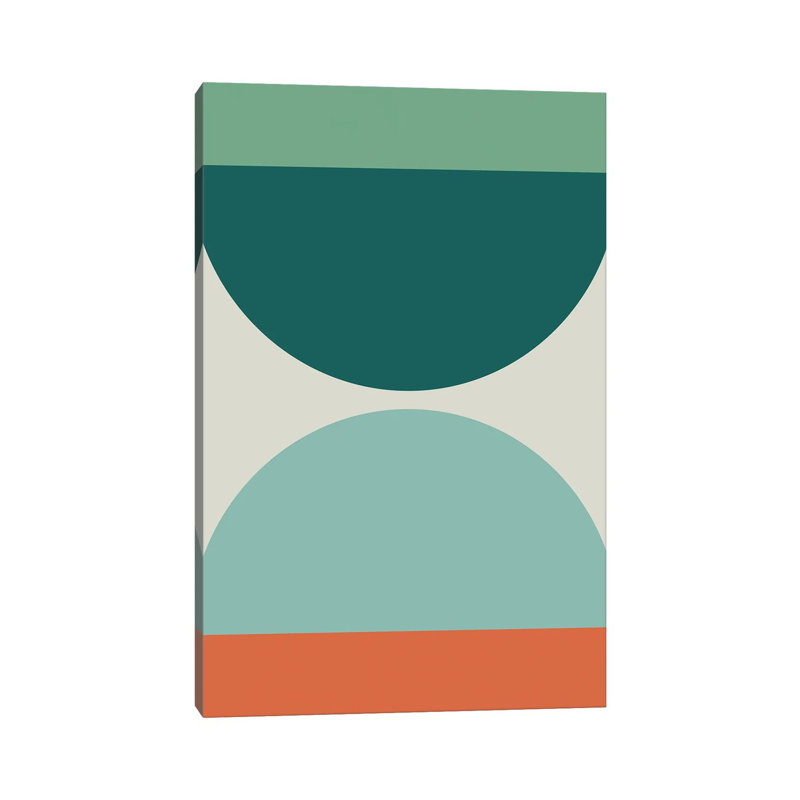1 Piece Wall Art on Canvas, 101.6 cm H x 66.04 cm W x 1.91 cm D, Swamp Green/Olivine/Spring Leaves, Wrapped Canvas