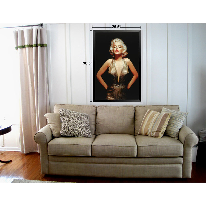 «Glamour Marilyn Monroe», reproduction de photo encadrée