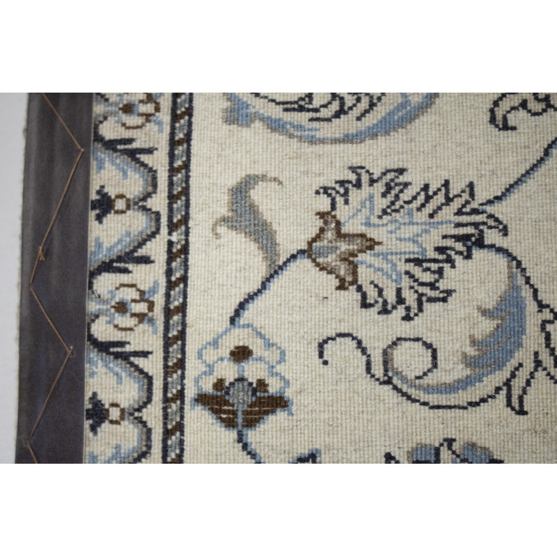 One-of-a-Kind 2'4" X 4' New Age Wool Area Rug in Cream
