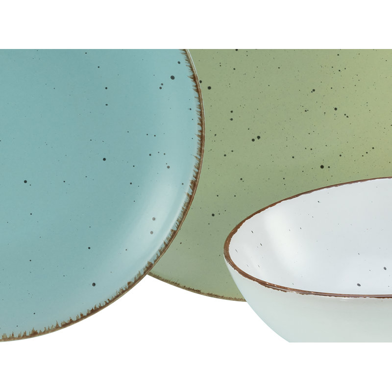 Fashion Piece Stoneware Dinnerware Set - Service for 4