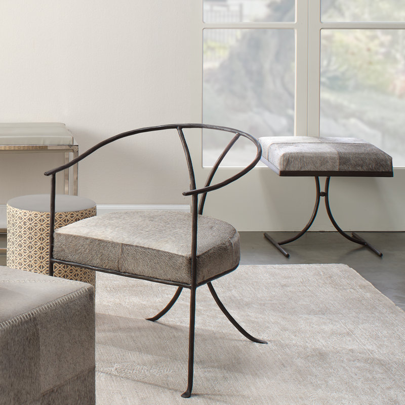 Kai Leather Accent Stool