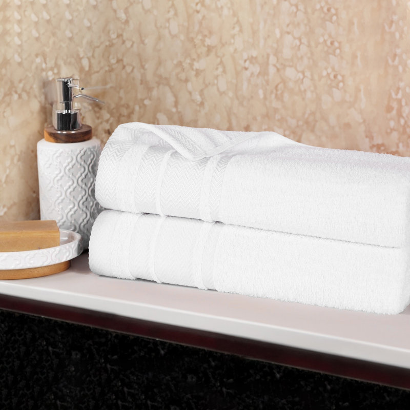 Drap de bain en coton Graden, Blanc