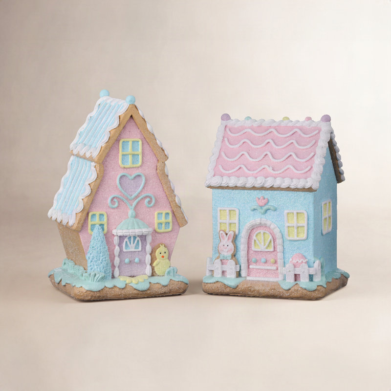 8-9" Resin Sugared Easter House