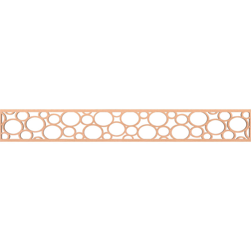 Moulure de chantournage, Aulne, H 6 po x l 46,5 po x P 0,375 po