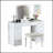 Contemporary Style Vanity Set With 3Mm Mirror, LED Lights, Storage Drawers, Wooden Glides, And Padded Stool For Bedroom