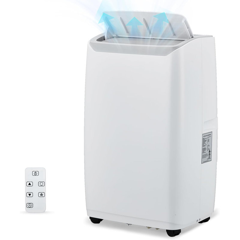 Climatiseur 14 000 BTU, avec minuterie à économie d'énergie, refroidissement, déshumidification, ventilateur à 3 vitesses, jusqu'à 550 à 750 pieds carrés