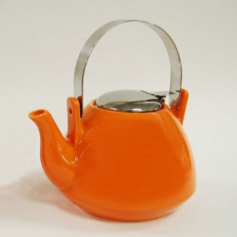 Théière 36 oz avec infuseur en orange