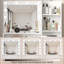 Coiffeuse blanche avec miroir lumineux, grand tiroir et rangement à 3 niveaux, coiffeuse à luminosité réglable | Idée de cadeau